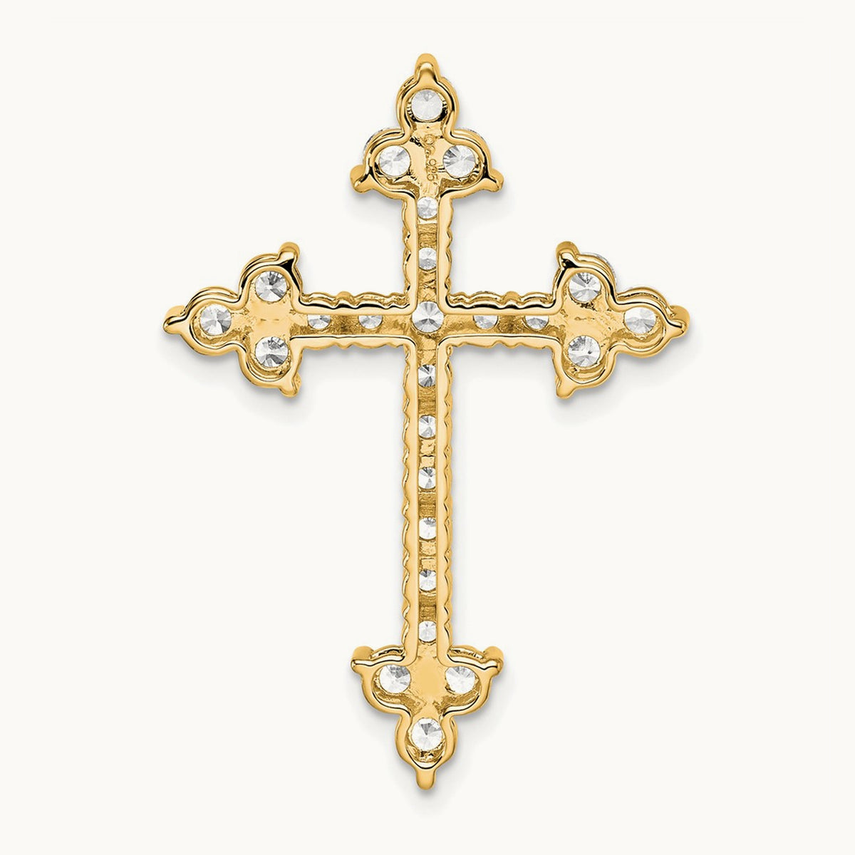 Cross Pendant, 1.50 ct tw Lab-Grown Diamond