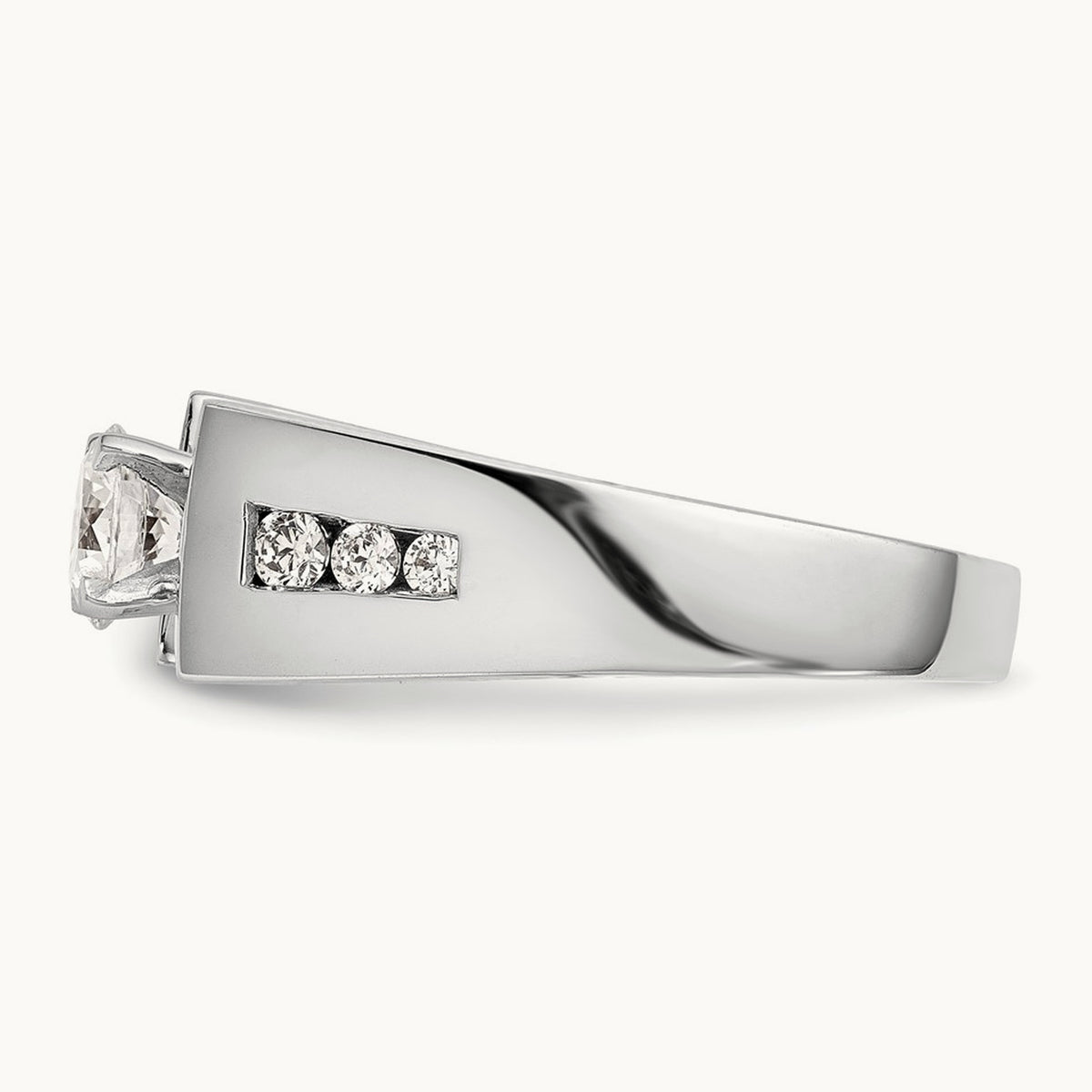 Peg Set Semi-Mount Engagement Ring, 0.20 ct tw