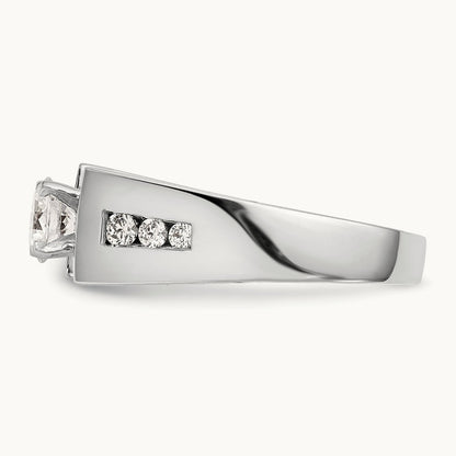 Peg Set Semi-Mount Engagement Ring, 0.20 ct tw