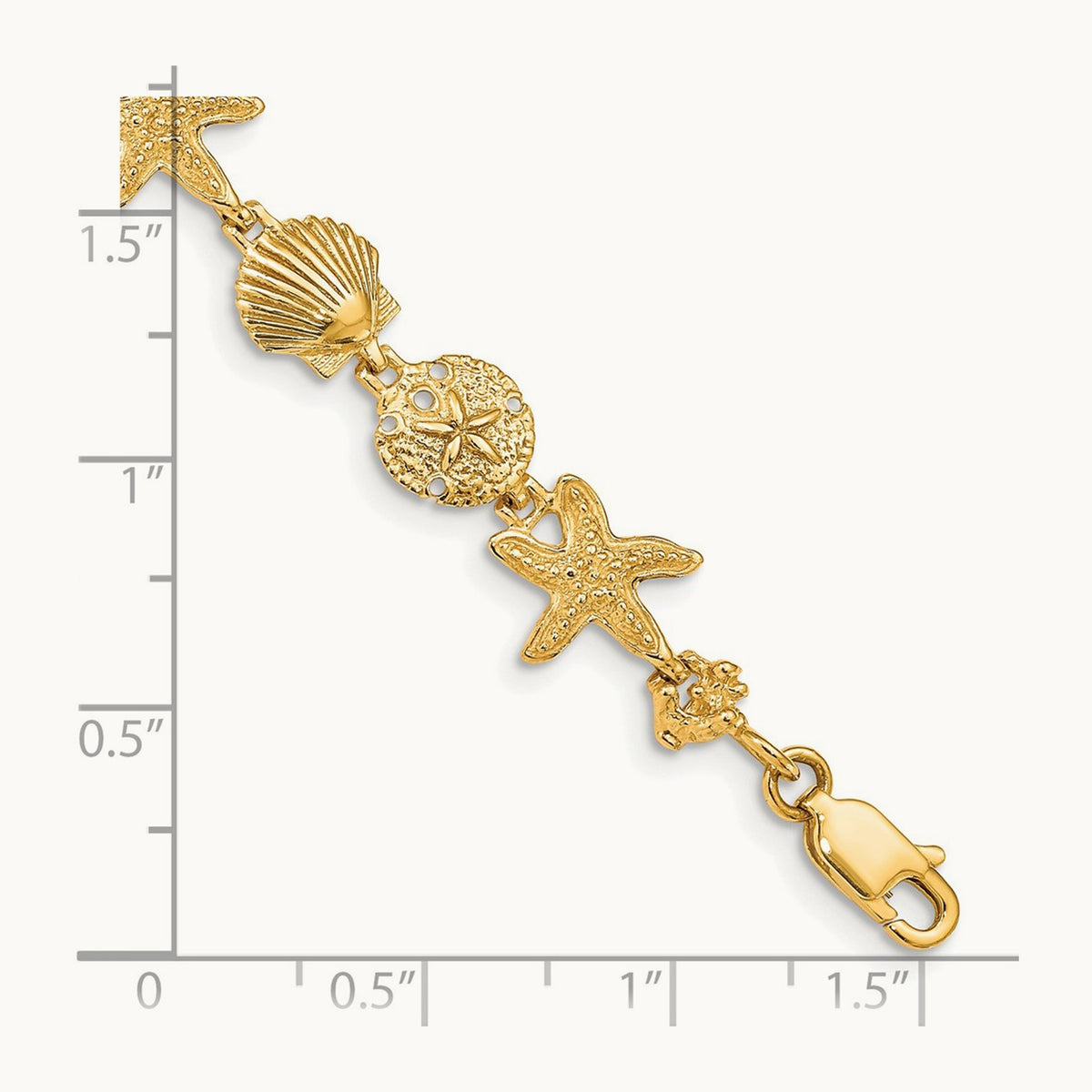 Seashell Theme Bracelet — 7.5mm