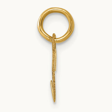 Small Script Letter C Initial Charm, 14K