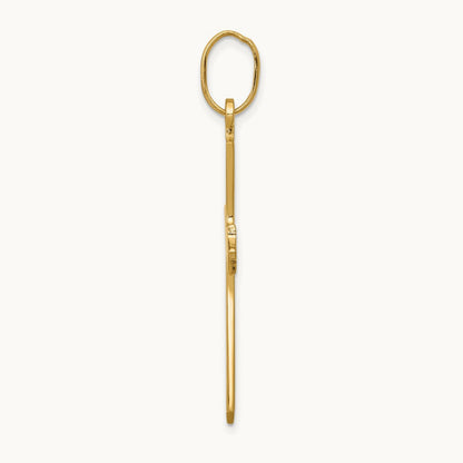 Polished Cross Pendant, 14K