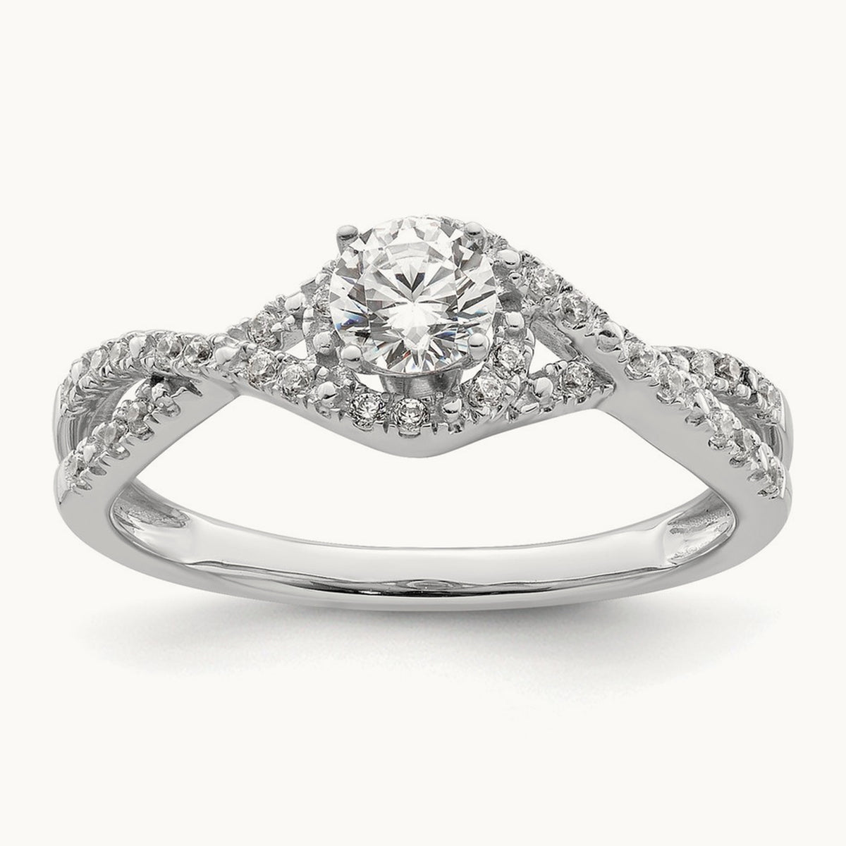 Round Engagement Ring, 0.50 ct tw