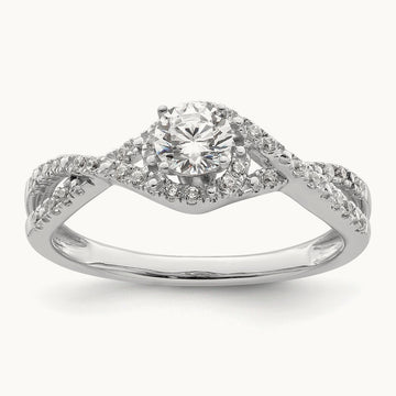 Round Engagement Ring, 0.50 ct tw