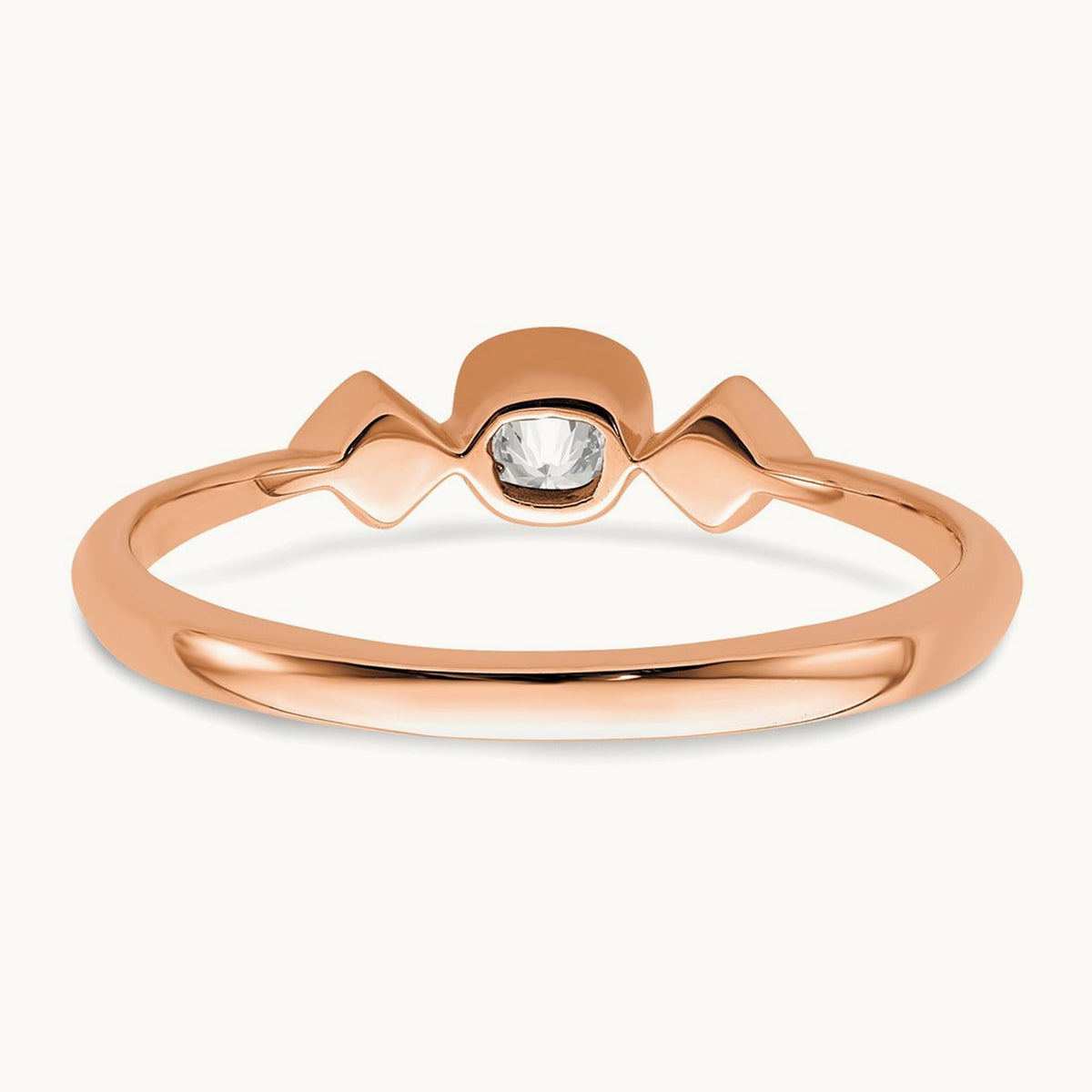 Petite Cushion Ring, 0.25 ct tw — 14K Rose Gold
