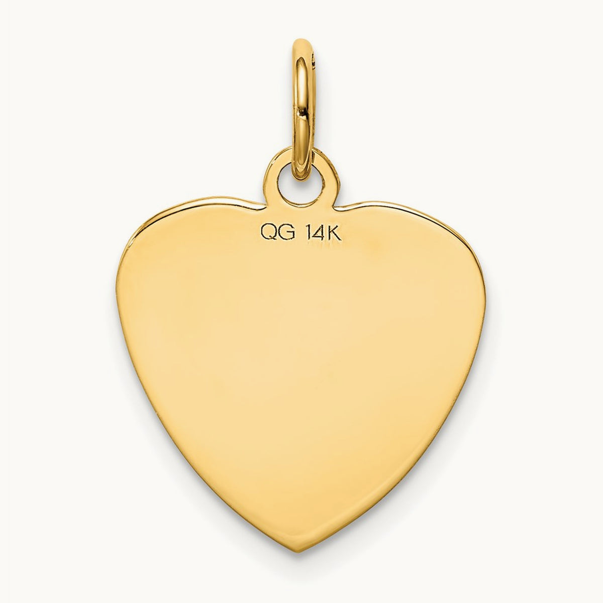 Etched .013 Gauge Engravable Heart Disc Charm — photo set