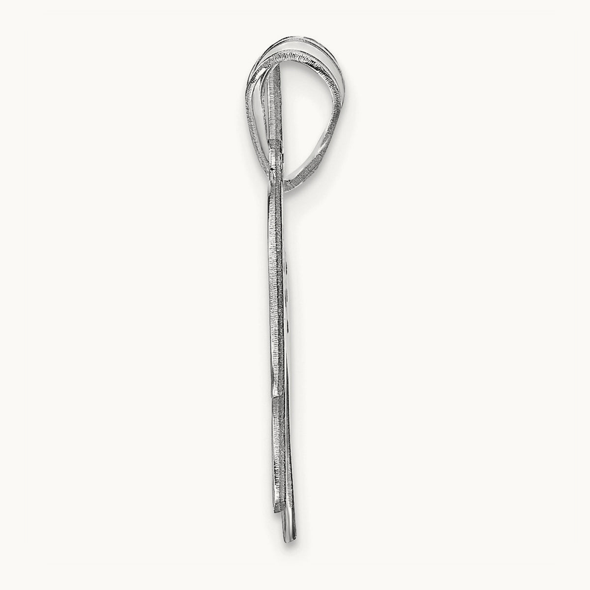 Sterling Silver/Rhodium-plated Dog with Cut-out Name Pendant