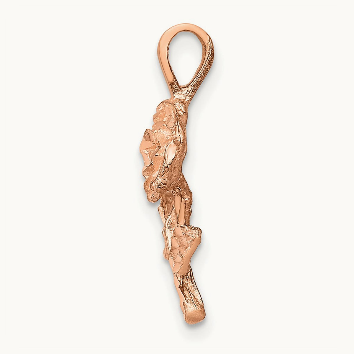 Rose-Gold Rose Charm, 14K