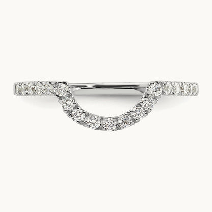 Diamond Wedding Band, 14K White Gold