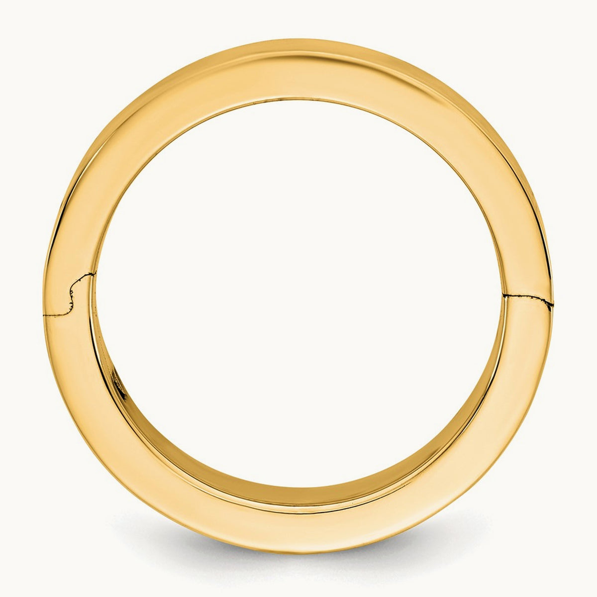 CLIQ Hinged Flat Wedding Band, 8mm, 14K Yellow Gold