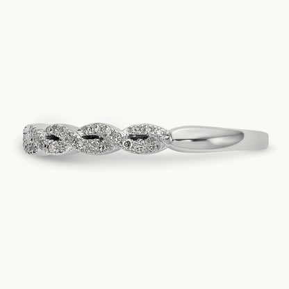 Diamond Band, 14K White Gold