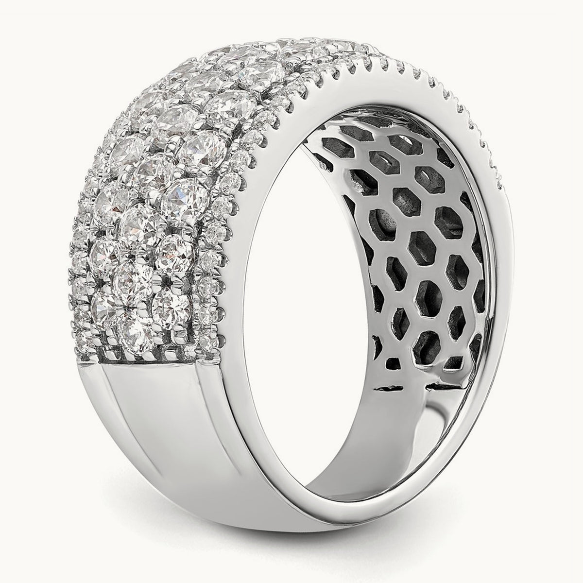 Complete Diamond Band, 14K White Gold