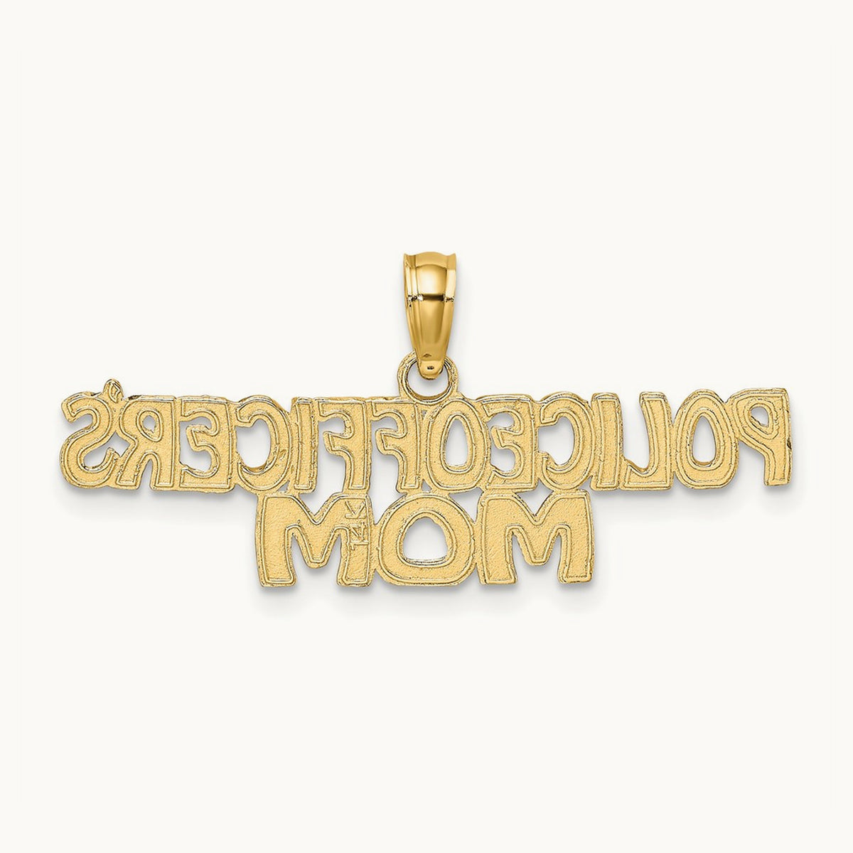 POLICE OFFICER'S MOM Charm, 14K