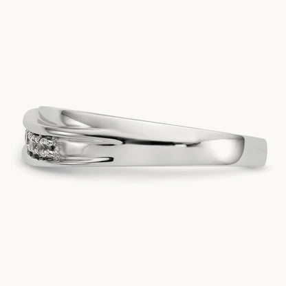 Diamond Men's Band, 14K White Gold