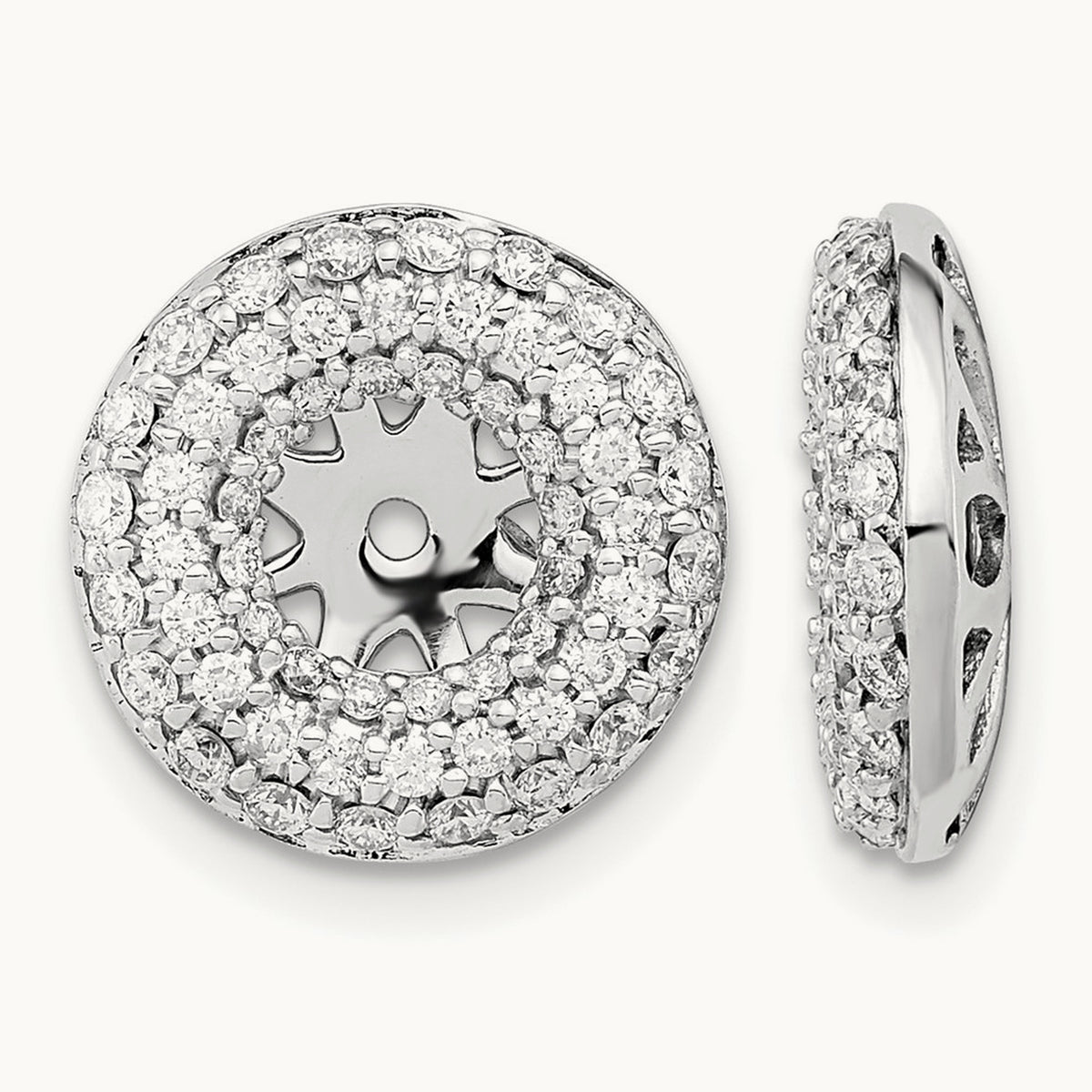 Diamond Earring Jackets — 12mm
