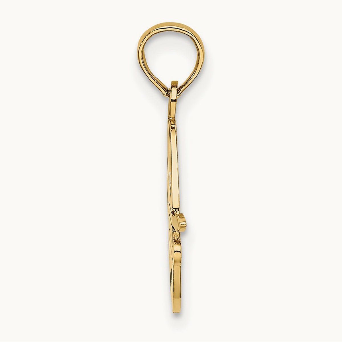 Paint Pallet and Brushes Charm, 14K