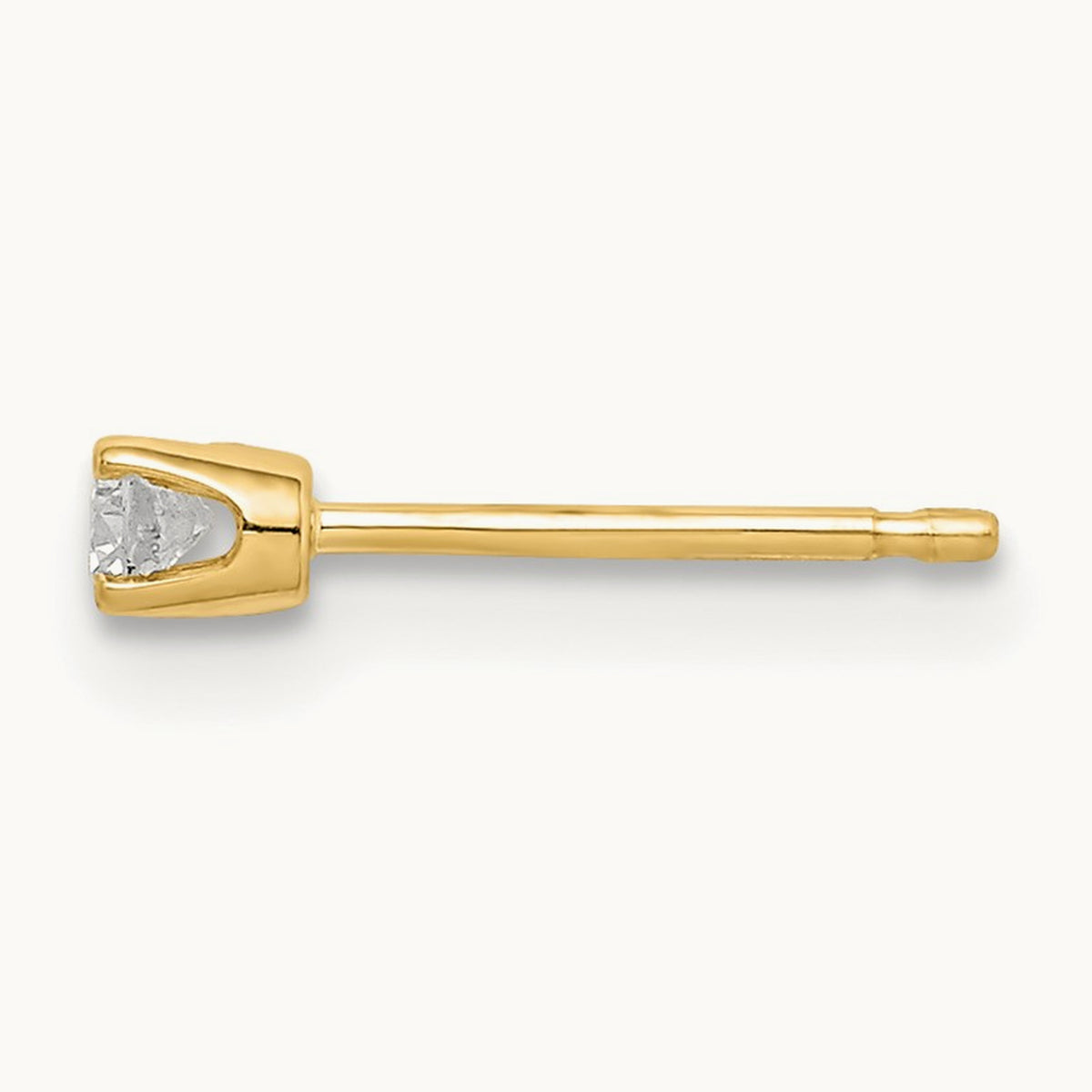 Single Stud Diamond Earring, 14K