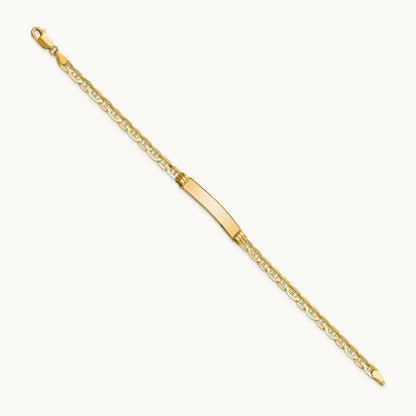 Anchor Link ID Bracelet, 14K