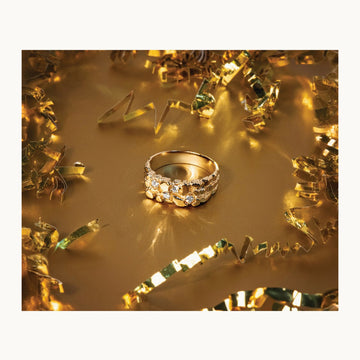 Natural Diamond Nugget Ring — 1/4 ct