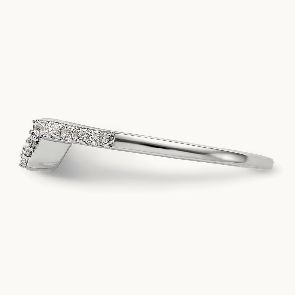 Diamond Wedding Band, 14K White Gold