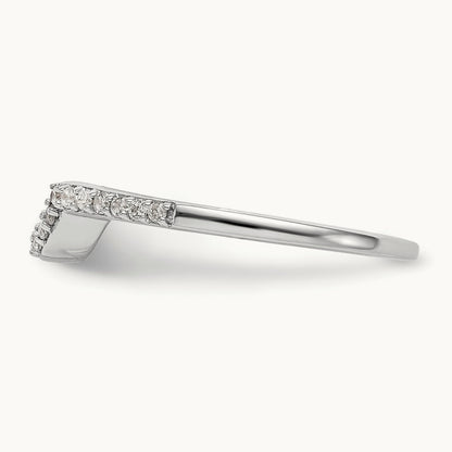 Diamond Wedding Band, 14K White Gold