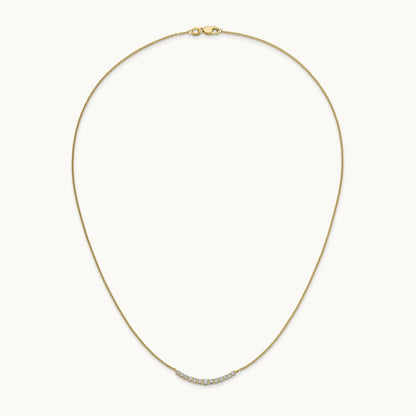TO Fashion Bar Necklace, 0.50 ct tw Lab-Grown Diamond — 14K Yellow Gold