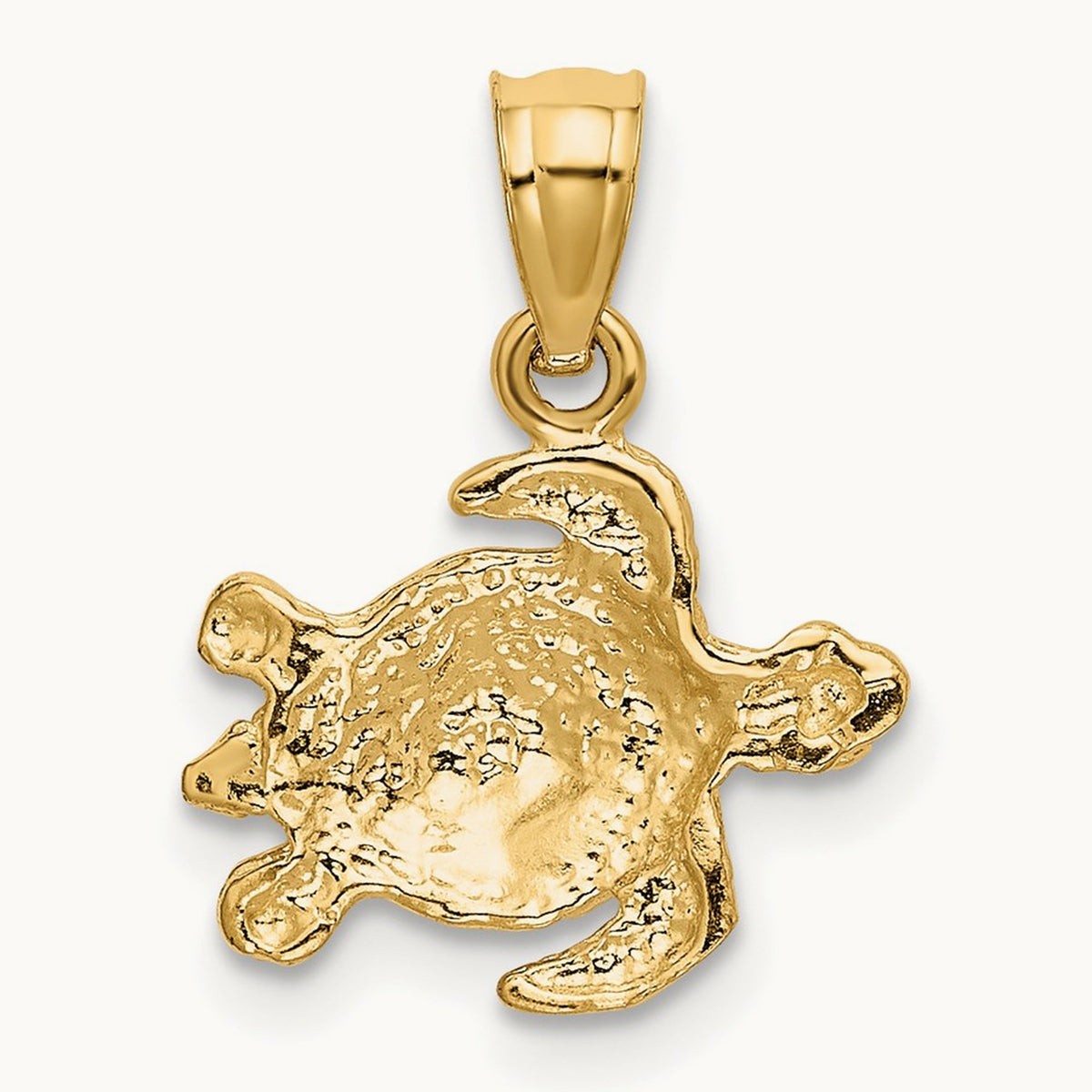 Turtle Pendant, 14K