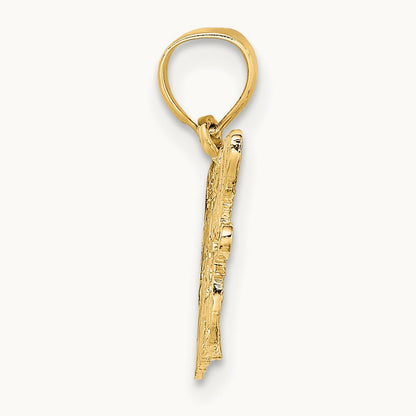 FOOTBALL MOM Charm, 14K