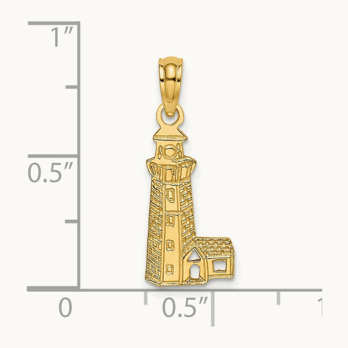 Lighthouse Charm, 14K