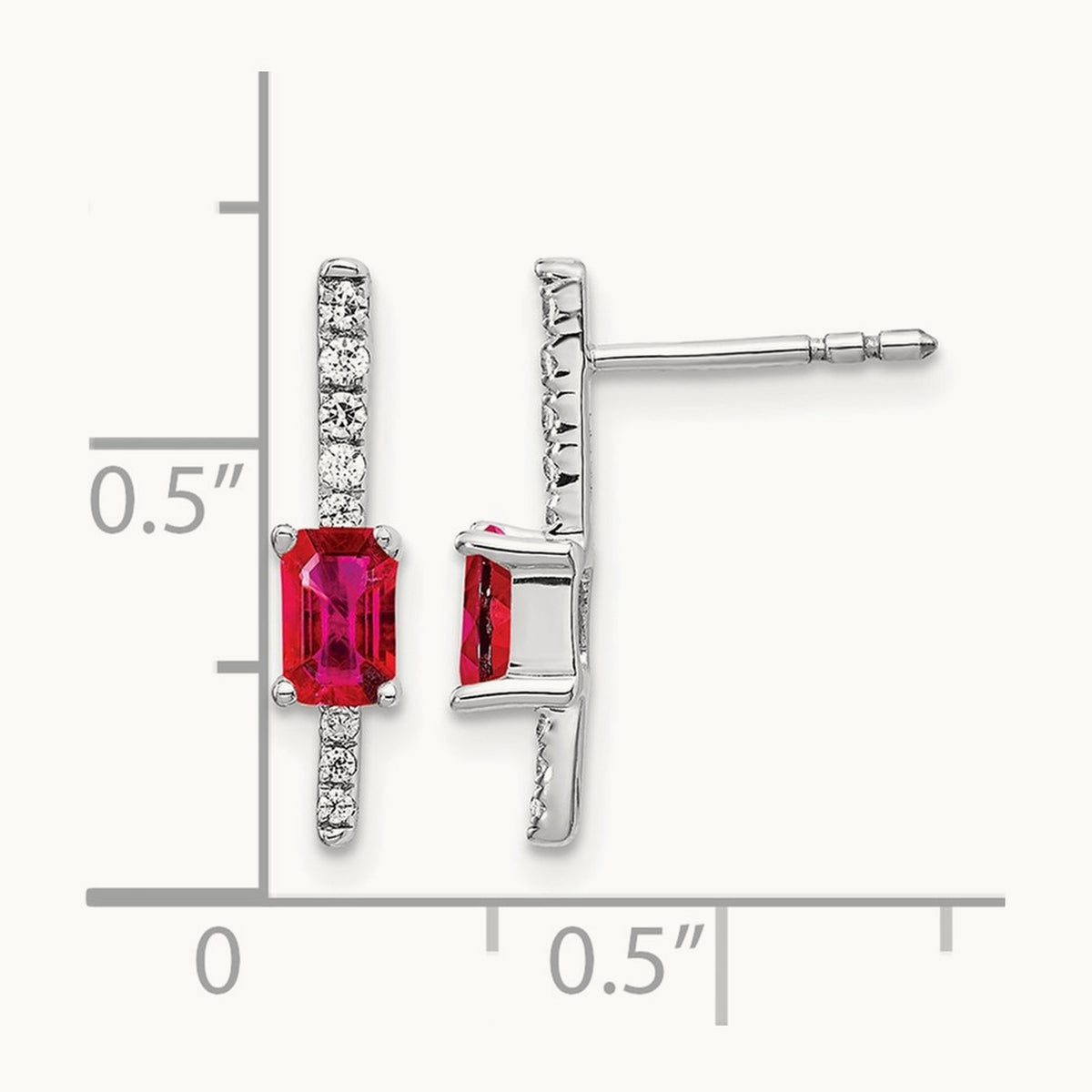 Diamond and Ruby Fancy Earrings — photo set