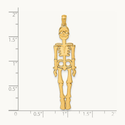 Polished Skeleton Pendant, 14K