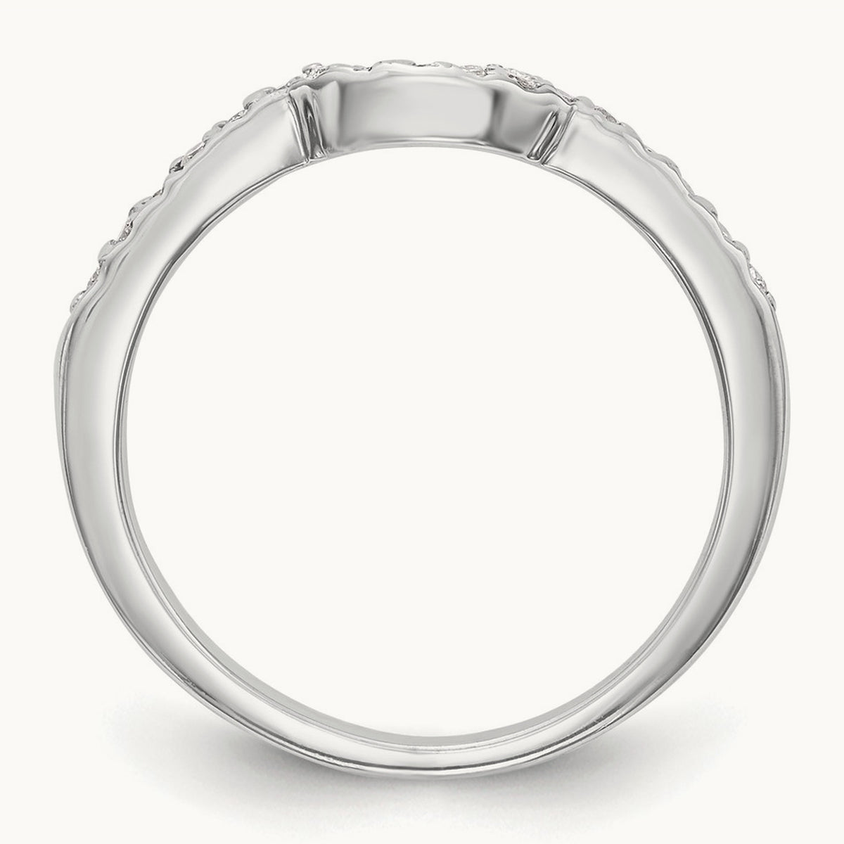 Diamond Wedding Band, 14K White Gold