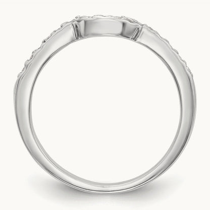 Diamond Wedding Band, 14K White Gold