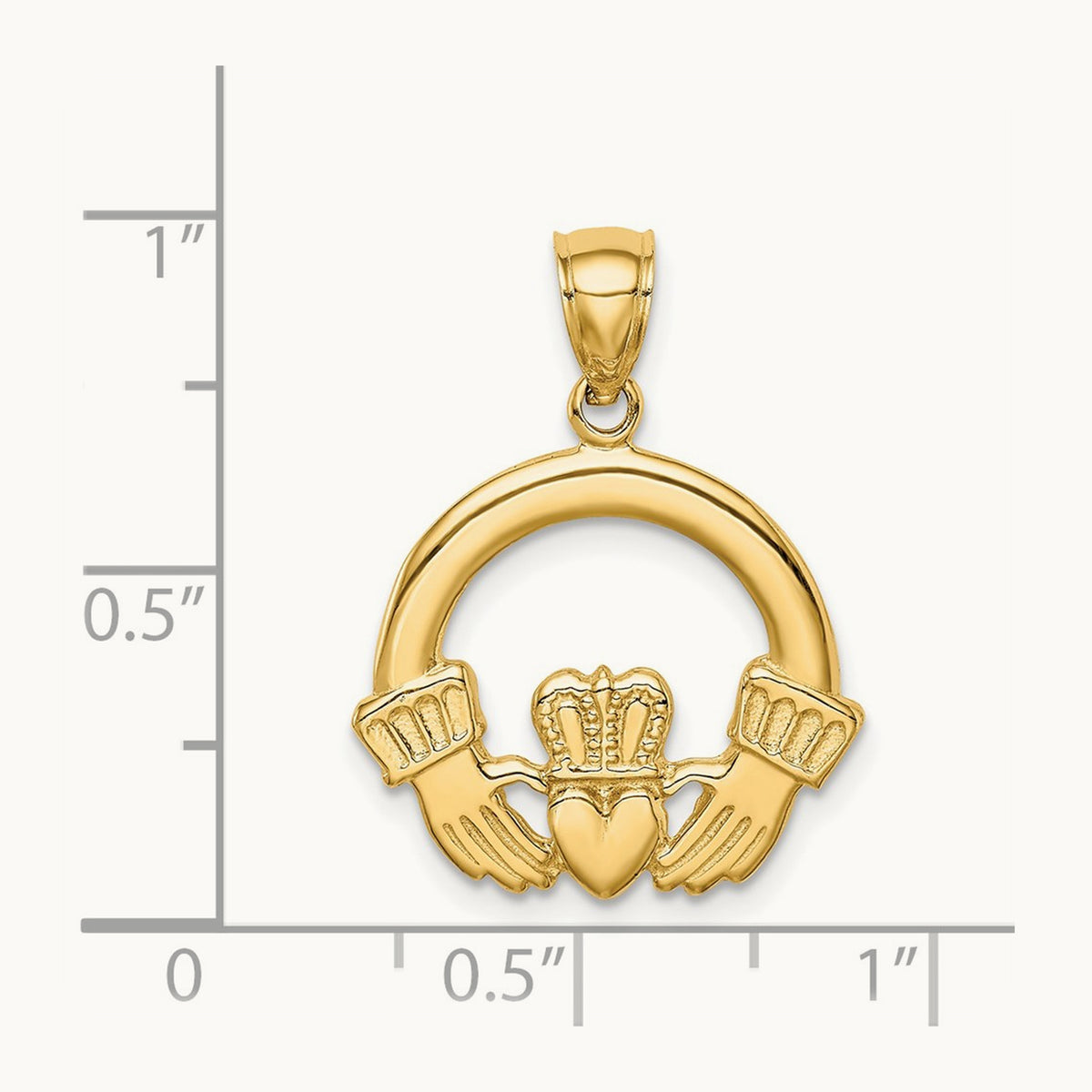 Claddagh Pendant, 14K