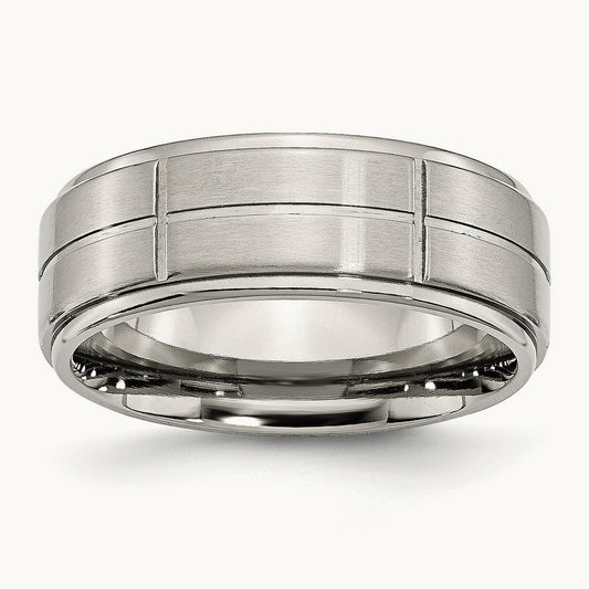 Brushed/Polished Grooved Ridged Edge Band — photo set