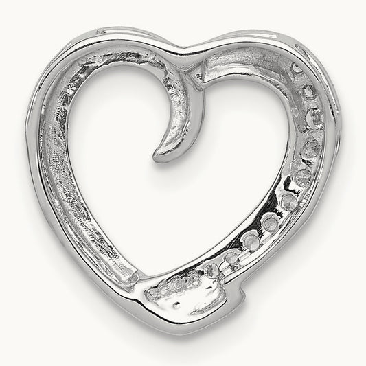 1/20ct. Diamond Heart Chain Slide — photo set