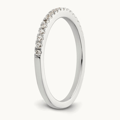 Diamond Wedding Band, 14K White Gold