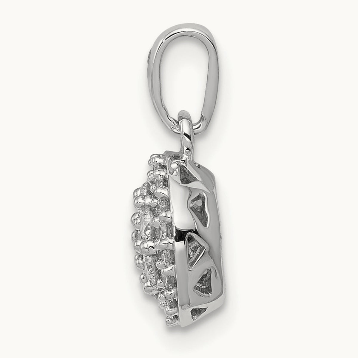 Halo Cluster Pendant, 0.25 ct tw Lab-Grown Diamond