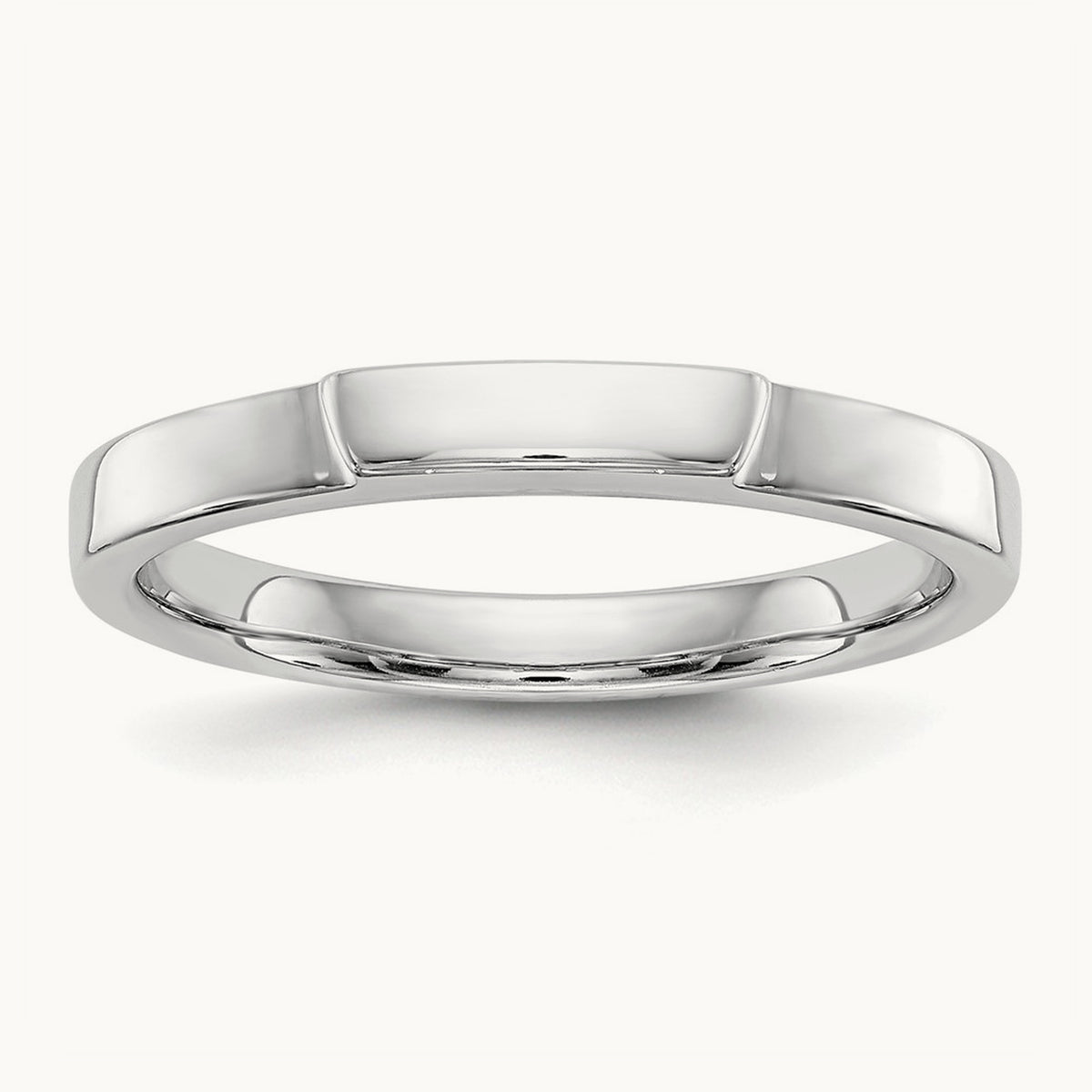 Wedding Band, 14K White Gold