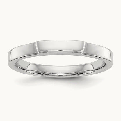 Wedding Band, 14K White Gold