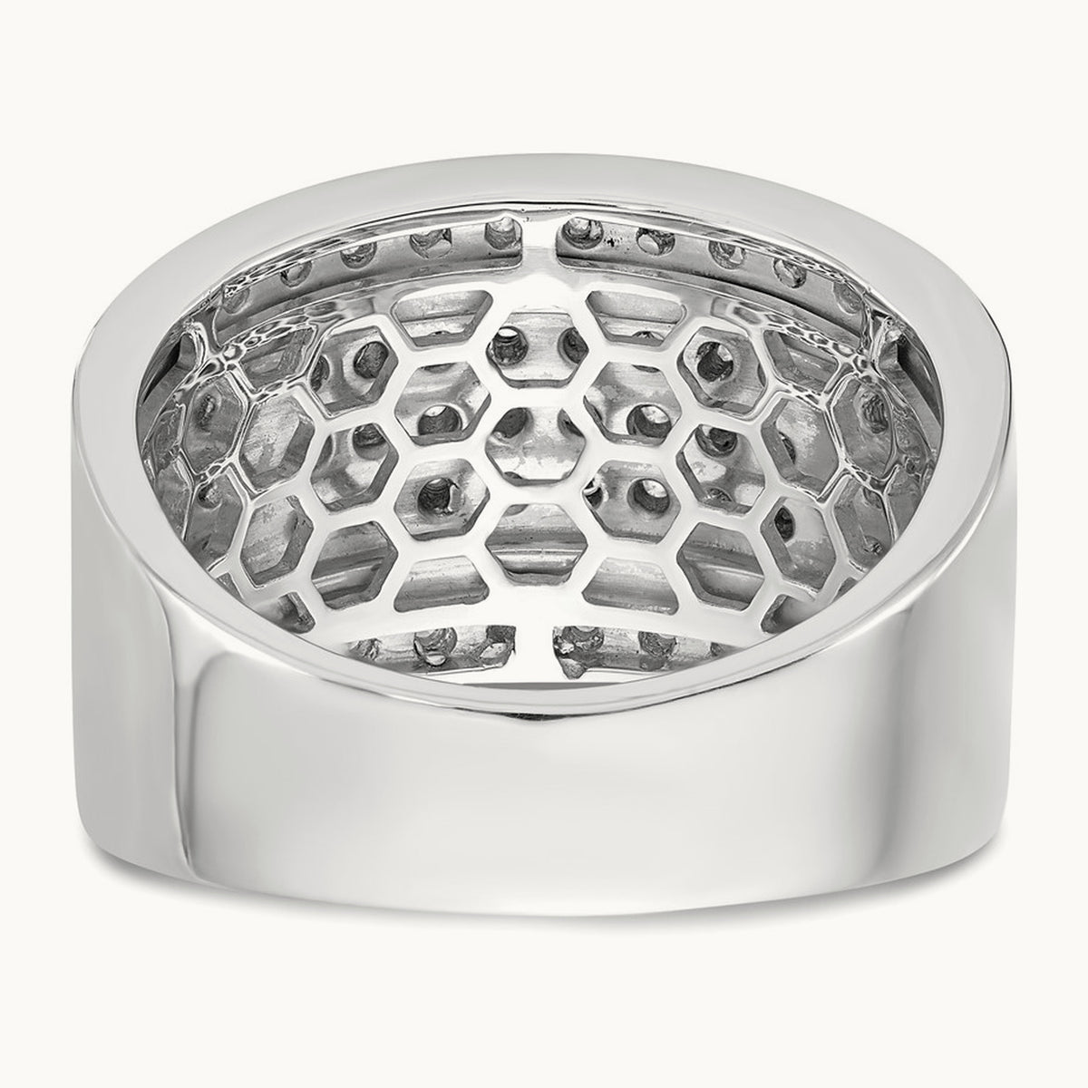 Diamond Men's Band, 14K White Gold