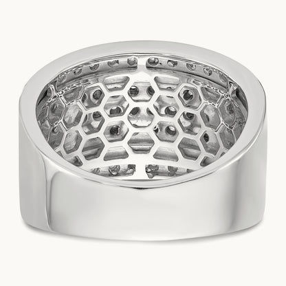 Diamond Men's Band, 14K White Gold