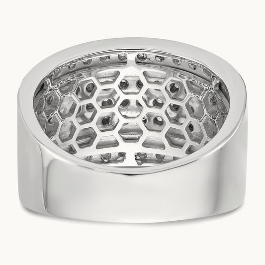 Diamond Men's Band, 14K White Gold