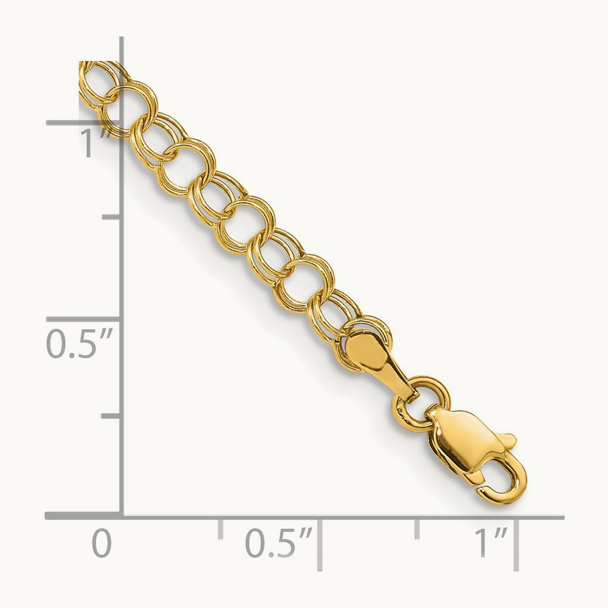 Hollow Double Link Charm Bracelet — photo set (2)