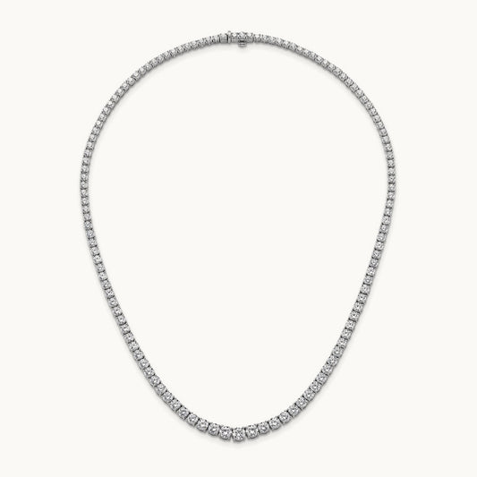 Graduated Tennis Necklace, 19.00 ct tw Lab-Grown Diamond