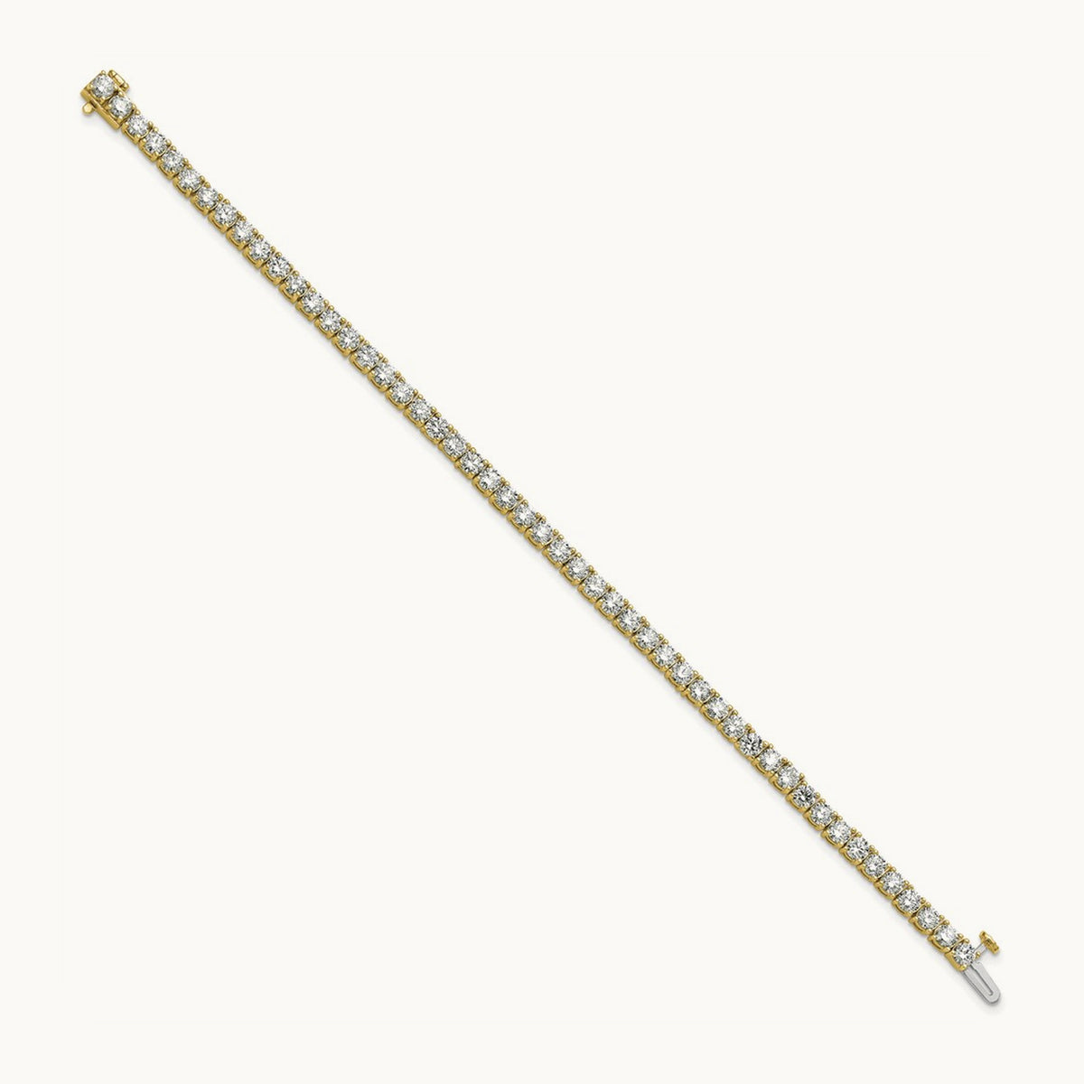 Tennis Bracelet, 7.00 ct tw Lab-Grown Diamond — 14K Yellow Gold