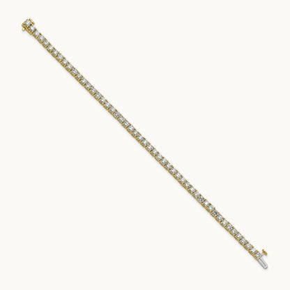 Tennis Bracelet, 7.00 ct tw Lab-Grown Diamond — 14K Yellow Gold