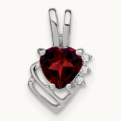 Garnet and Diamond Pendant — photo set