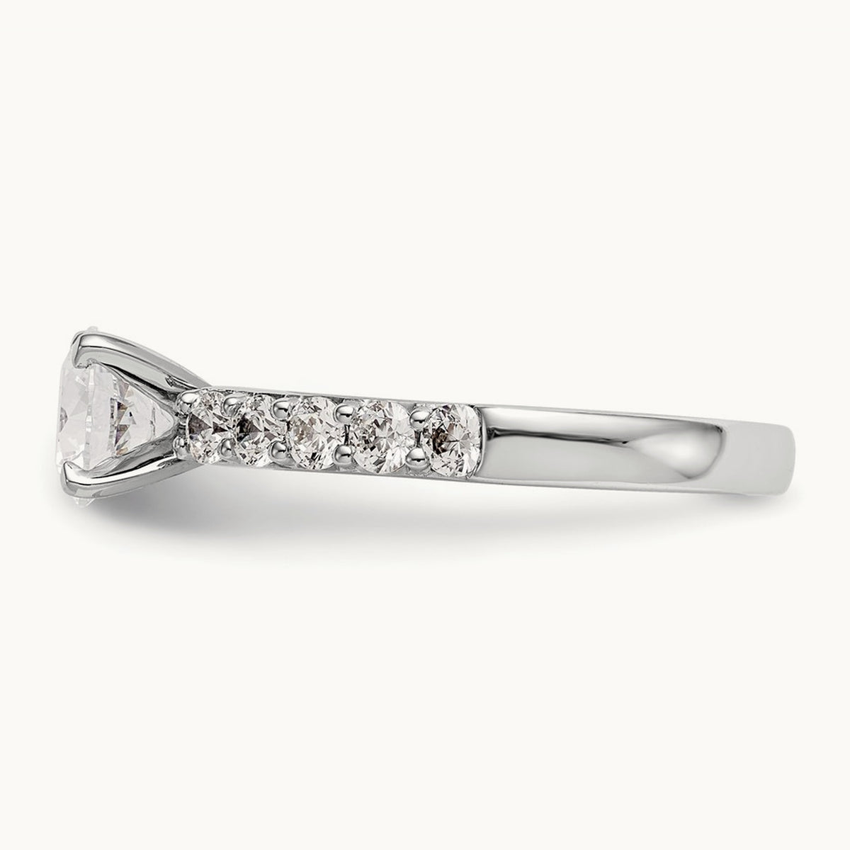 Peg Set Semi-Mount Engagement Ring — 2/3 ct, 7