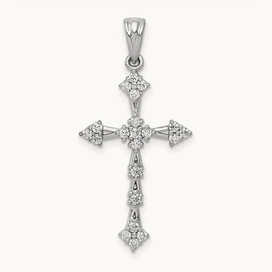 1/4ct. Diamond Cross Pendant — photo set